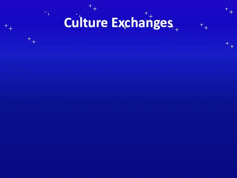 Culture Exchanges