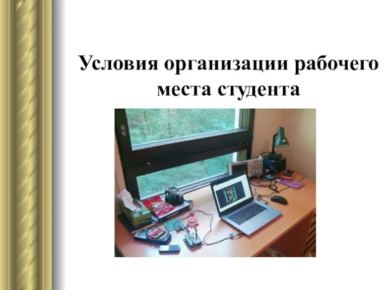 Условия организации рабочего места студента