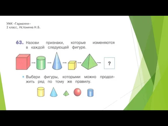 УМК «Гармония» 2 класс, Истомина Н.Б.