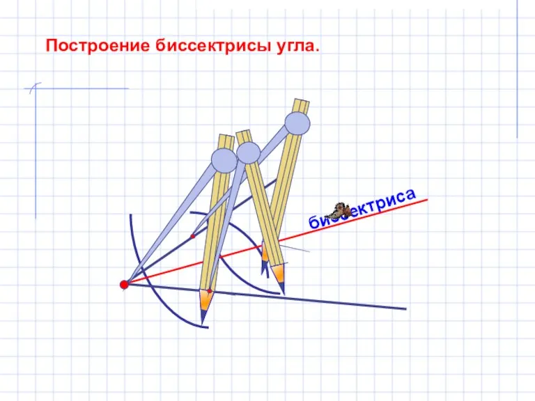 биссектриса Построение биссектрисы угла.