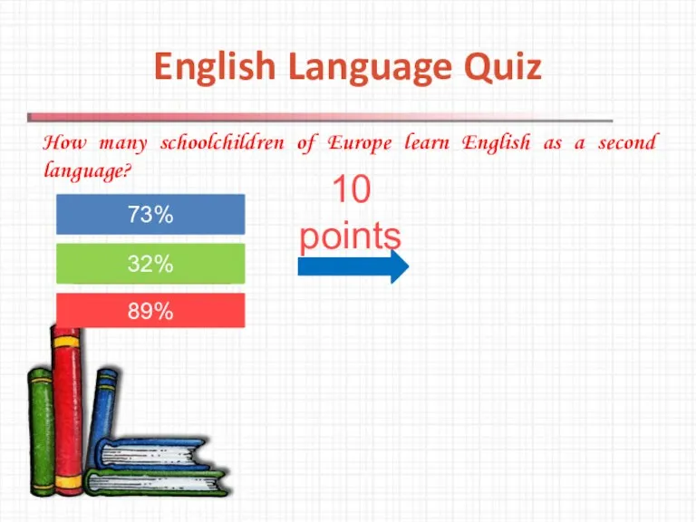 English Language Quiz How many schoolchildren of Europe learn English as a