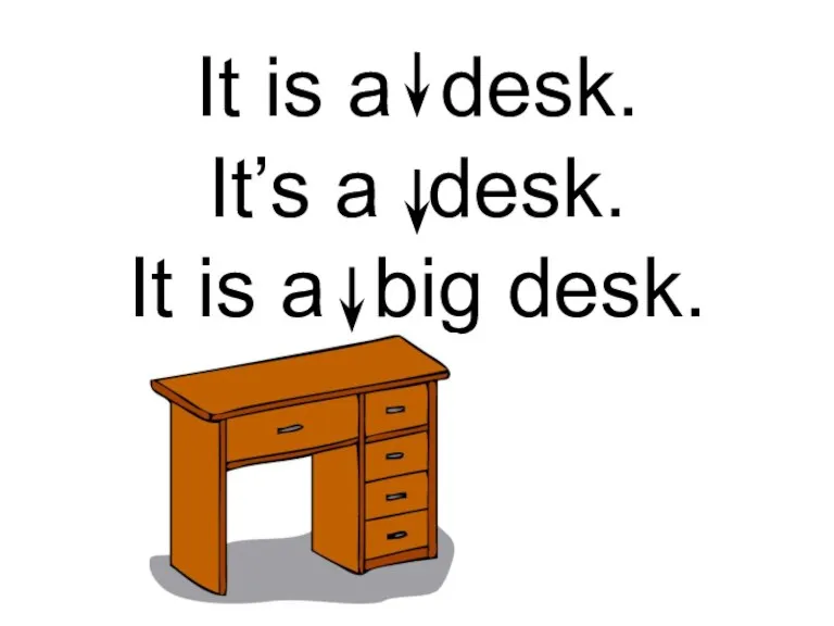 It is a desk. It’s a desk. It is a big desk.