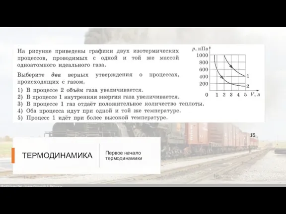 ТЕРМОДИНАМИКА Первое начало термодинамики 15