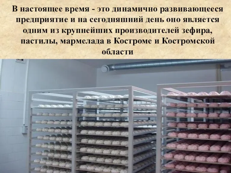 В настоящее время - это динамично развивающееся предприятие и на сегодняшний день