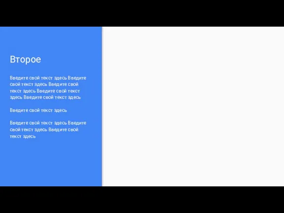 Второе Введите свой текст здесь Введите свой текст здесь Введите свой текст