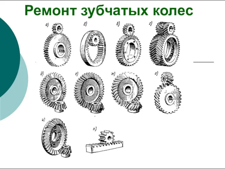 Ремонт зубчатых колес