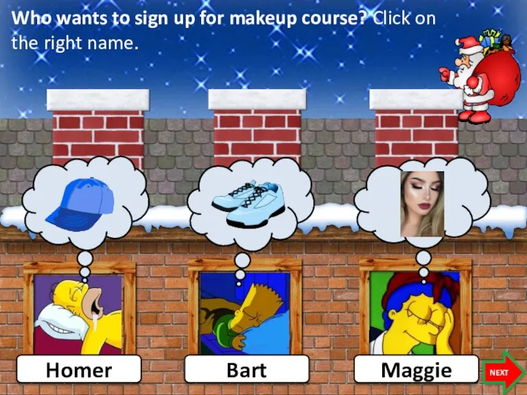 Who wants to sign up for makeup course? Click on the right