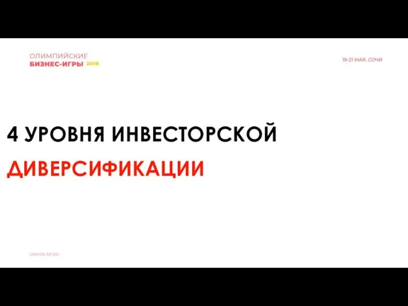 4 УРОВНЯ ИНВЕСТОРСКОЙ ДИВЕРСИФИКАЦИИ