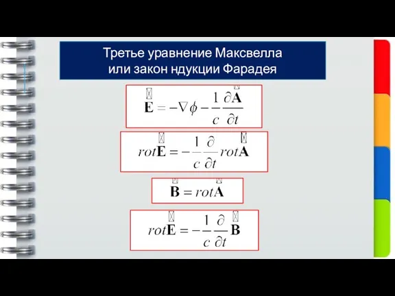 Третье уравнение Максвелла или закон ндукции Фарадея