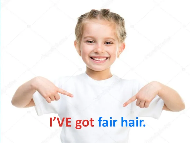 I’VE got fair hair.