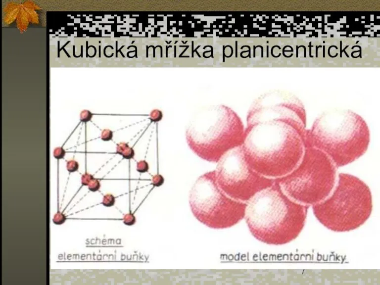 Kubická mřížka planicentrická