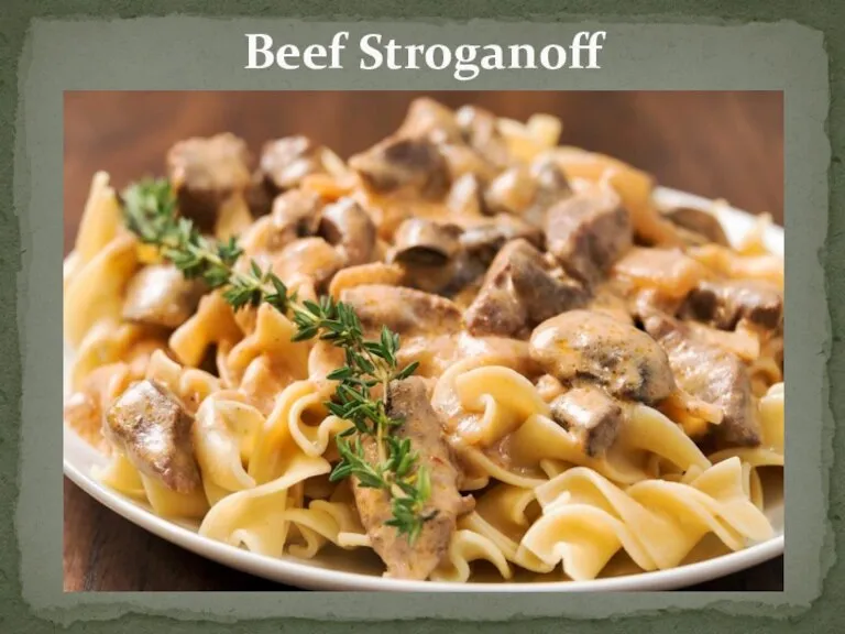 Beef Stroganoff