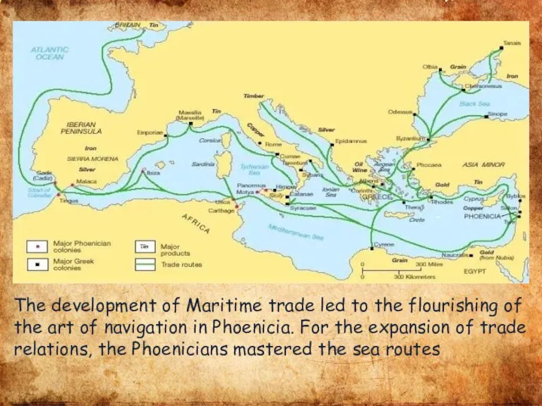 The development of Maritime trade led to the flourishing of the art