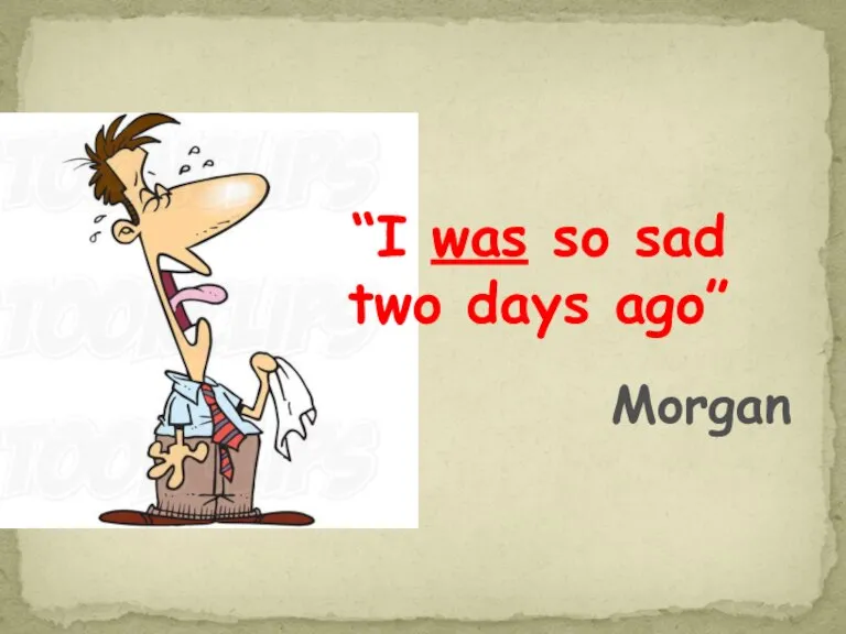 “I was so sad two days ago” Morgan