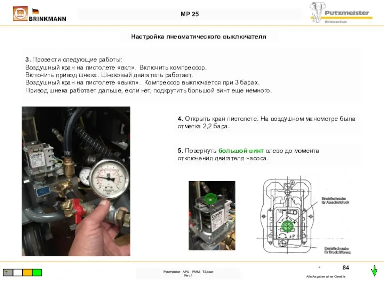 * Alle Angaben ohne Gewähr Putzmeister - APS - PMM - T.Speer