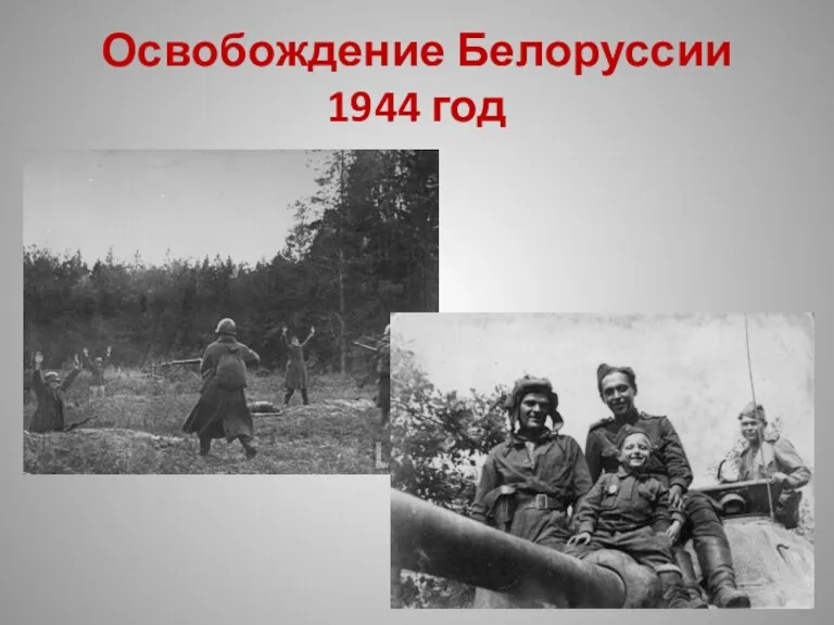 Освобождение Белоруссии 1944 год