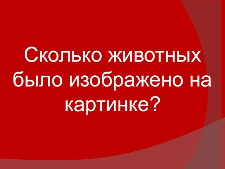 Сколько животных было изображено на картинке?