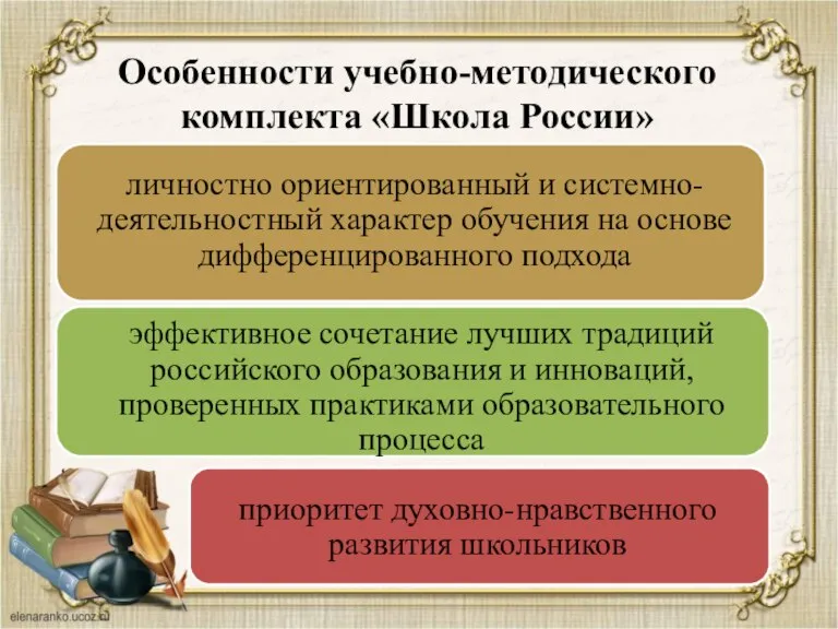 Особенности учебно-методического комплекта «Школа России»