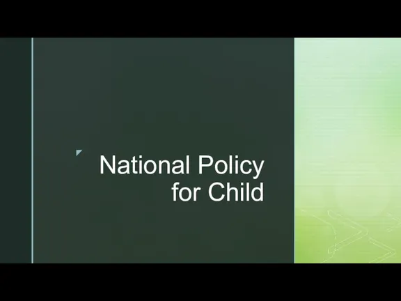 National Policy for Child