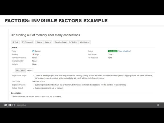 FACTORS: INVISIBLE FACTORS EXAMPLE