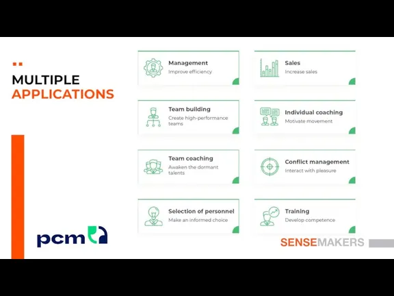 SENSEMAKERS .. MULTIPLE APPLICATIONS