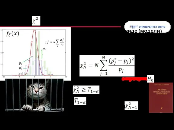 Значение случайной величины x Проверка гипотезы о виде (модели) распределения по группированным