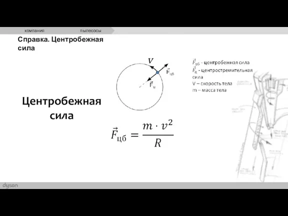 Центробежная сила Справка. Центробежная сила v