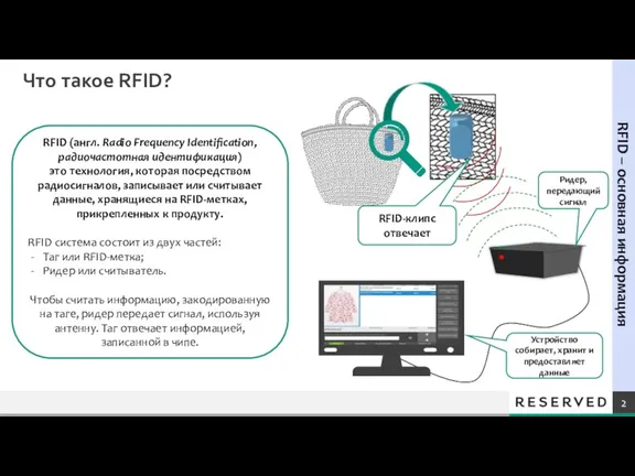 Что такое RFID? RFID (англ. Radio Frequency Identification, радиочастотная идентификация) это технология,