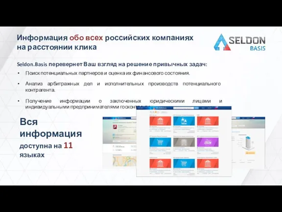 Информация обо всех российских компаниях на расстоянии клика Seldon.Basis перевернет Ваш взгляд