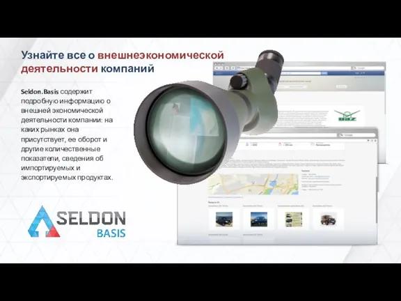 Узнайте все о внешнеэкономической деятельности компаний Seldon.Basis содержит подробную информацию о внешней