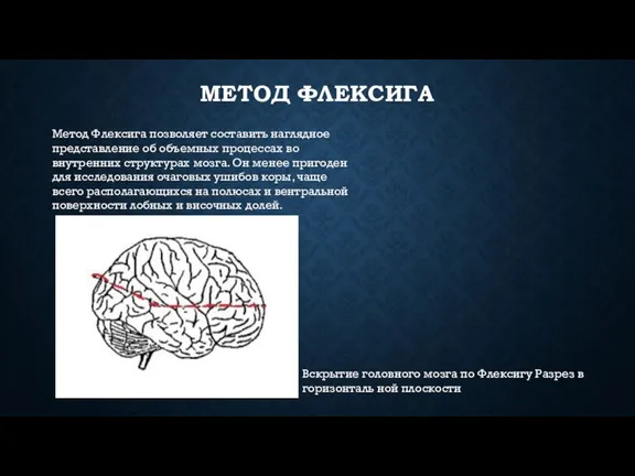 МЕТОД ФЛЕКСИГА Метод Флексига позволяет составить наглядное представление об объ­емных процессах во