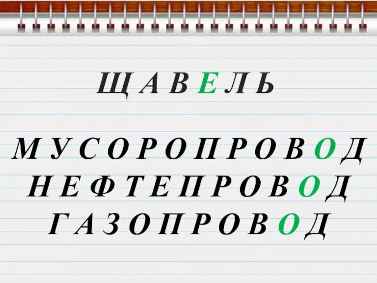 Щ А В Е Л Ь М У С О Р О