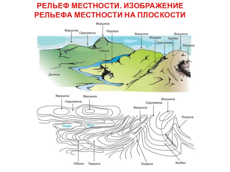 РЕЛЬЕФ МЕСТНОСТИ. ИЗОБРАЖЕНИЕ РЕЛЬЕФА МЕСТНОСТИ НА ПЛОСКОСТИ