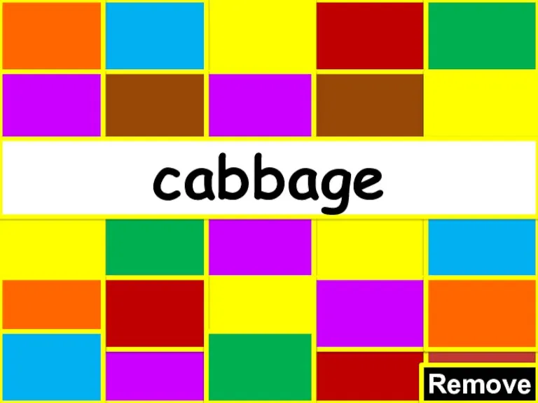 Remove cabbage