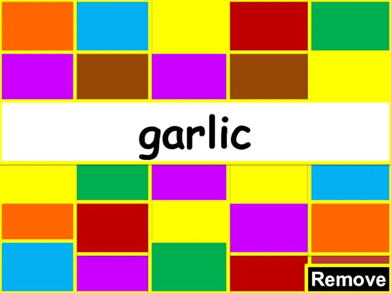 Remove garlic