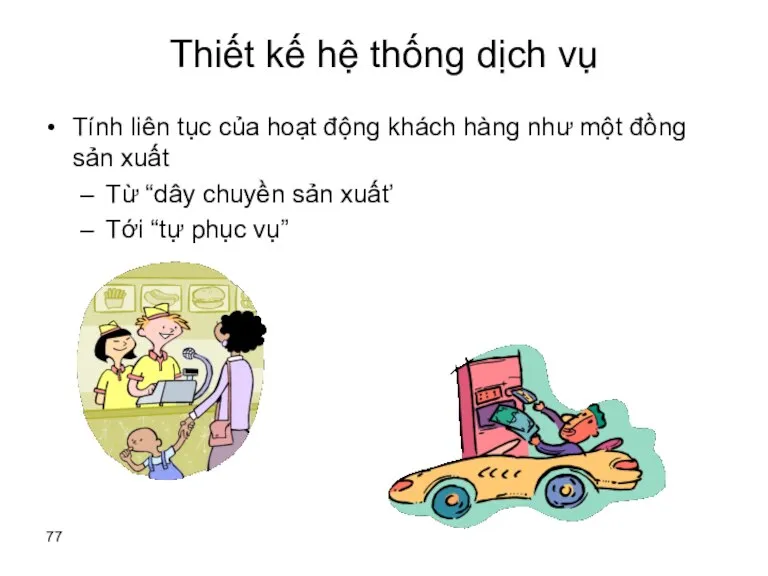 Thiết kế hệ thống dịch vụ Tính liên tục của hoạt động