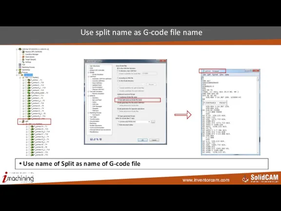 Use split name as G-code file name Use name of Split as name of G-code file