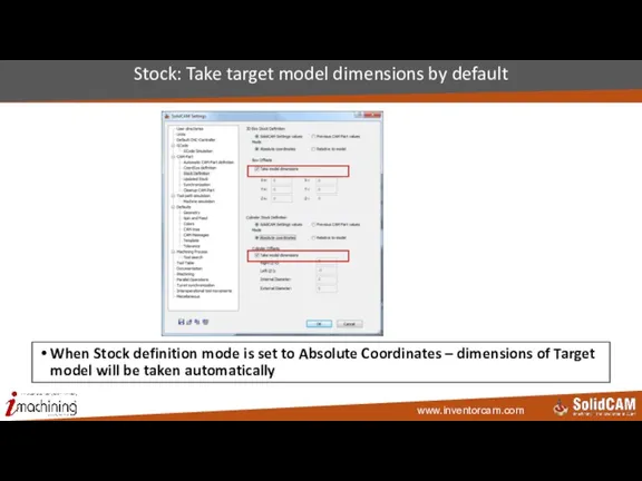 Stock: Take target model dimensions by default When Stock definition mode is