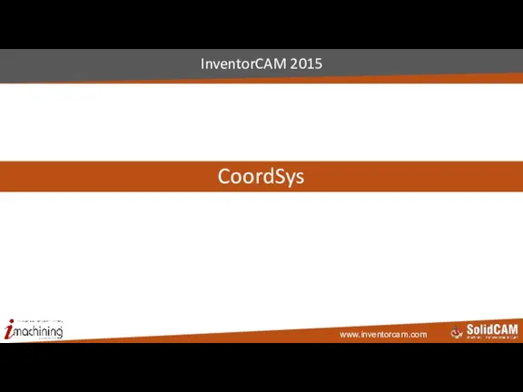 CoordSys InventorCAM 2015