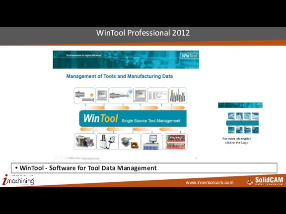 WinTool Professional 2012 For more nformation click to the Logo WinTool -