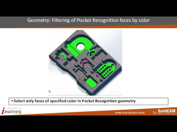 Geometry: Filtering of Pocket Recognition faces by color Select only faces of
