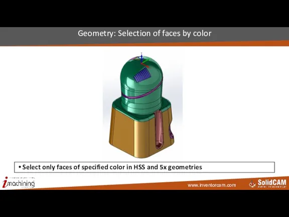 Geometry: Selection of faces by color Select only faces of specified color