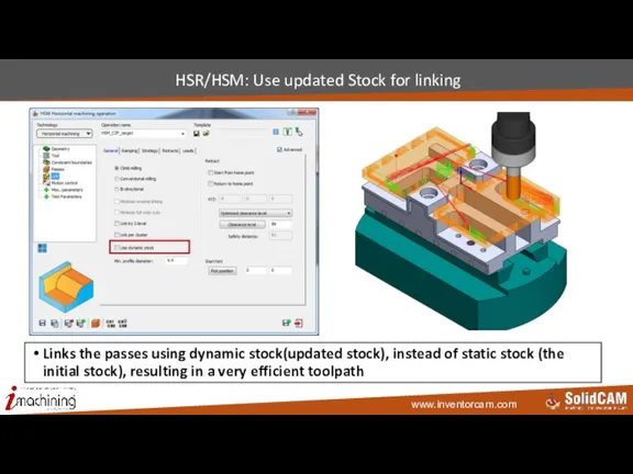 HSR/HSM: Use updated Stock for linking Links the passes using dynamic stock(updated