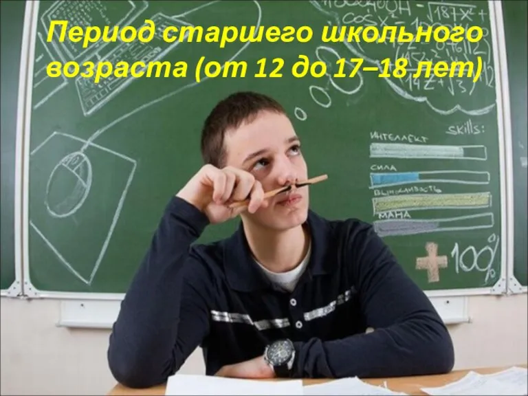 Период старшего школьного возраста (от 12 до 17–18 лет)