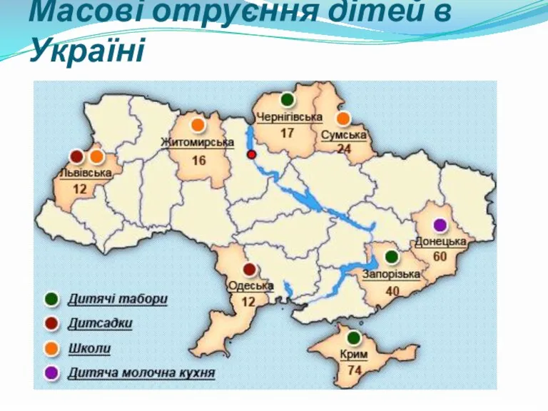 Масові отруєння дітей в Україні