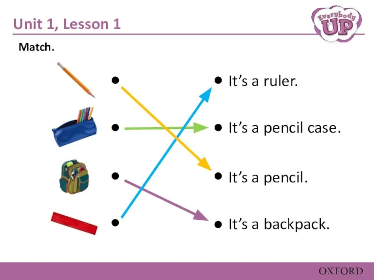 Unit 1, Lesson 1 It’s a ruler. It’s a pencil case. It’s