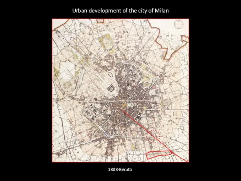 1888-Beruto Urban development of the city of Milan