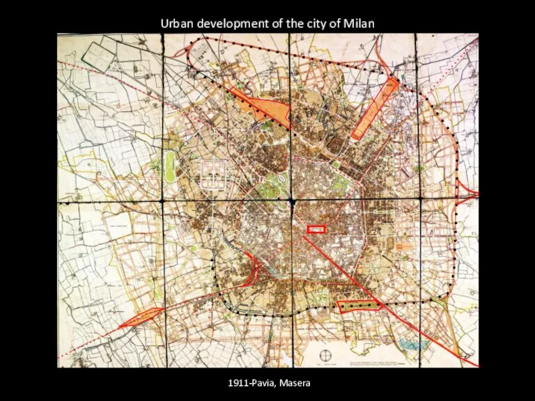 1911-Pavia, Masera Urban development of the city of Milan