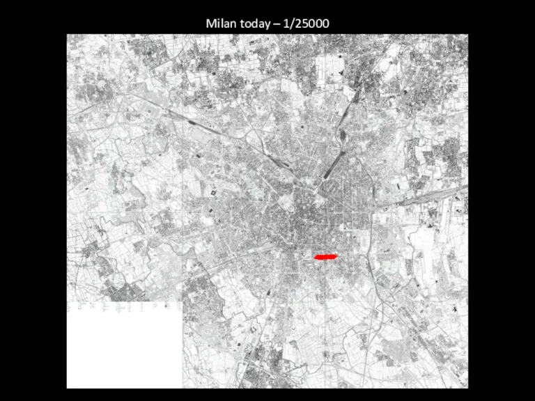 Milan today – 1/25000