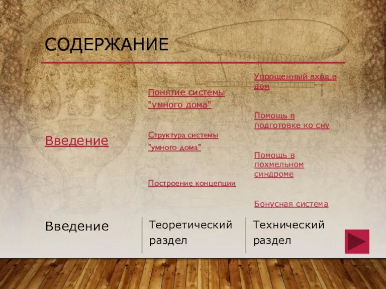 Введение Технический раздел Понятие системы "умного дома" Структура системы "умного дома" Построение